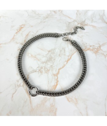 The only necklace you'll need, chainmail O ring choker with an openable ring, stainless steel suggérées chez