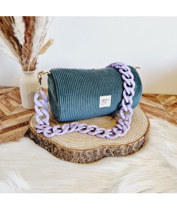 Mini Sac Bowling Alya Vert Canard Lilas chez Cornerstreet bien 