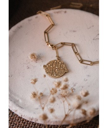 Collier cravate - Good Karma - Argent Voir les baskets