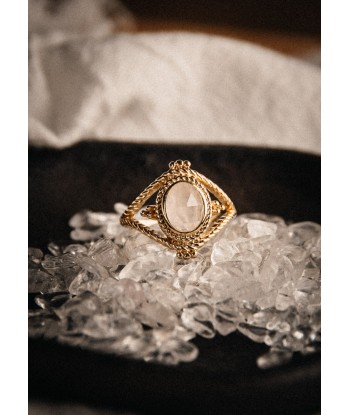 Bague Quartz Rose - Douceur Éclairée pas cher 