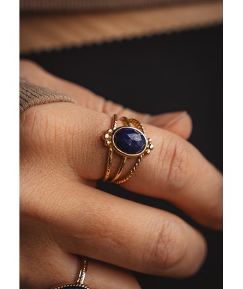 Bague Lapis Lazuli - Triade Céleste Amélioration de cerveau avec