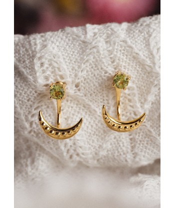 Boucles d'oreilles Péridot - Lune Verte outlet