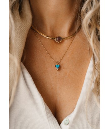 Collier Labradorite - Aura de Protection la chaussure