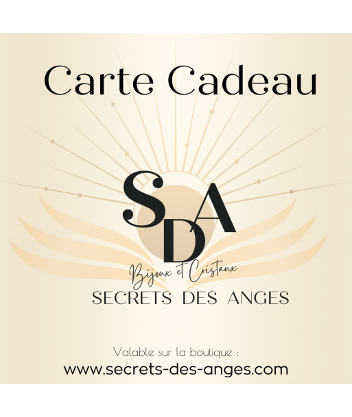 Carte cadeau Secrets des Anges Livraison rapide