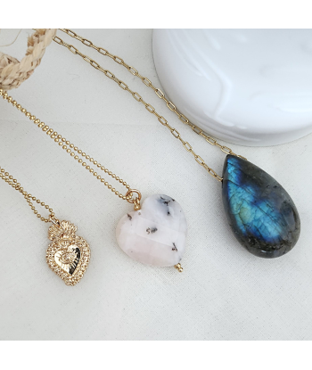 Collier Goutte en labradorite Le MVP de beaucoup