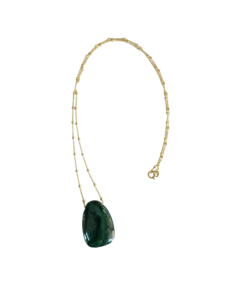 Pendentif Pierre percée Malachite soldes