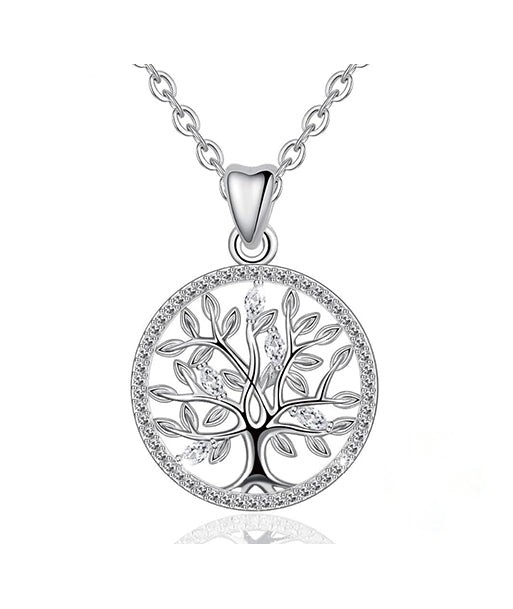 Collier Feuilles Chatoyantes (Argent) JUSQU'A -70%! 