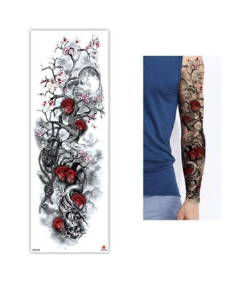 Tatouage Arbre de Vie (Éphémère)  Roses Rouges 50% de réduction en Octobre 2024