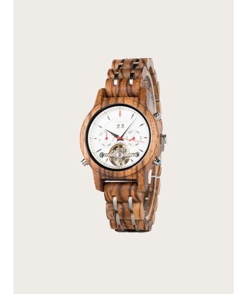 Montre en Bois Femme Mécanique - Platane destockage