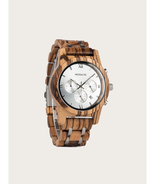 Montre en Bois Homme à Quartz - Aulne pas cher 