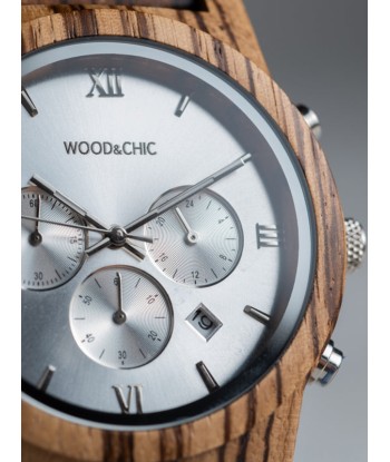 Montre en Bois Homme à Quartz - Aulne pas cher 