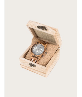 Montre en Bois Homme à Quartz - Aulne pas cher 