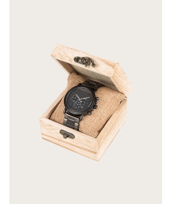 Montre en Bois Homme à Quartz - Maple brillant des détails fins