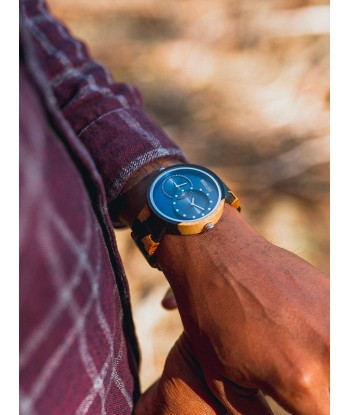 Montre en Bois Homme à Quartz - Oken destockage