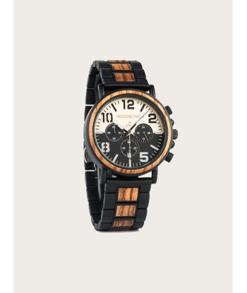 Montre en Bois Homme à Quartz - Figuier de pas cher