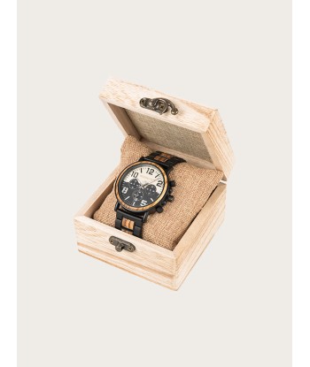 Montre en Bois Homme à Quartz - Figuier de pas cher