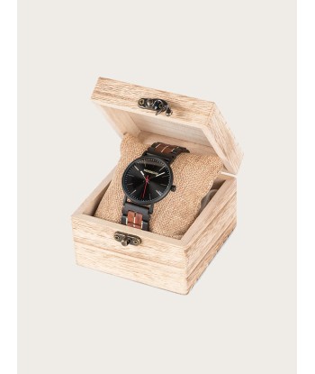 Montre en Bois Homme à Quartz - Olivier brillant des détails fins