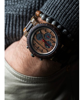 Montre en Bois Homme à Quartz - Acajou commande en ligne