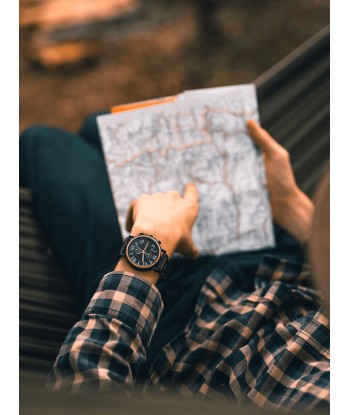 Montre en Bois Homme à Quartz - Merisier Comparez plus de prix