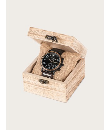 Montre en Bois Homme à Quartz - Merisier Comparez plus de prix