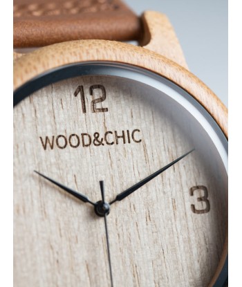 Montre en Bois Homme à Quartz - Argousier en stock