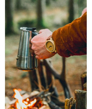 Montre en Bois Homme à Quartz - Bambou pas chere