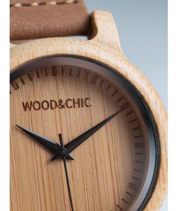 Montre en Bois Homme à Quartz - Bambou pas chere