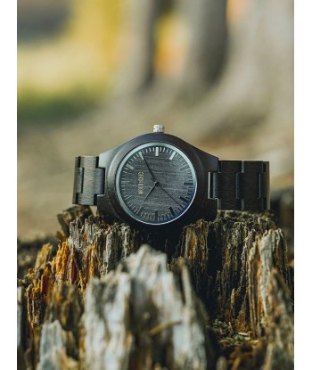 Montre en Bois Homme à Quartz - Continus de pas cher