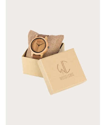 Montre en Bois Homme à Quartz - Bambou pas chere