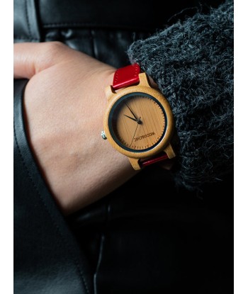 Montre en Bois Femme à Quartz - Limba Véritable concentré