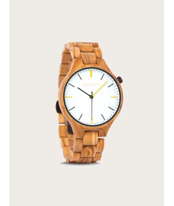 Montre en Bois Homme à Quartz - Zelkova pas cher