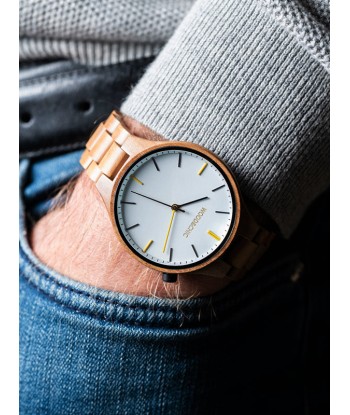 Montre en Bois Homme à Quartz - Zelkova pas cher