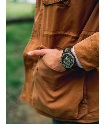 Montre en Bois Homme Mécanique - Pacanier de l' environnement