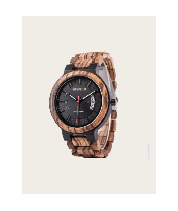 Montre en Bois Homme à Quartz - Tasmannia pas chere