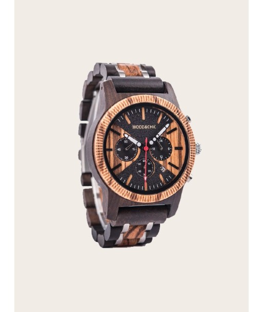 Montre en Bois Homme à Quartz - Madrone pas cheres