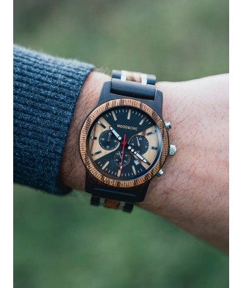 Montre en Bois Homme à Quartz - Madrone pas cheres