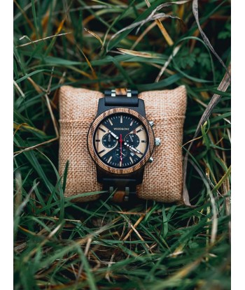 Montre en Bois Homme à Quartz - Madrone pas cheres