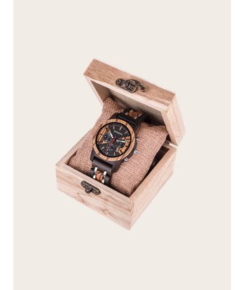 Montre en Bois Homme à Quartz - Madrone pas cheres