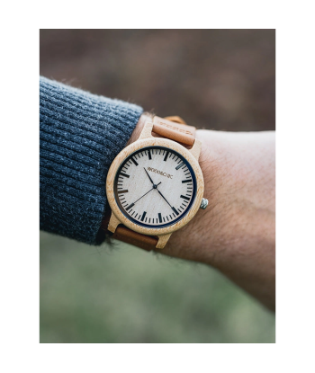 Montre en Bois Homme à Quartz - Thuya pour bénéficier 