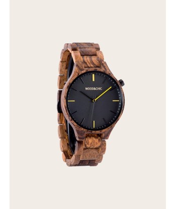 Montre en Bois Homme à Quartz - Raisin solde