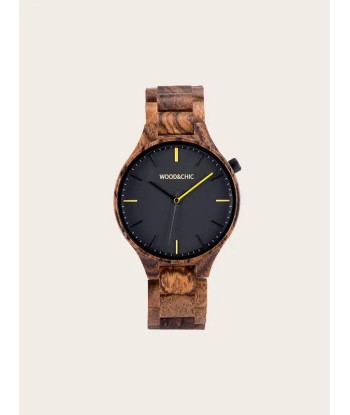 Montre en Bois Homme à Quartz - Raisin solde