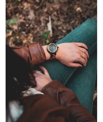 Montre en Bois Femme à Quartz - Quinina pas cher 