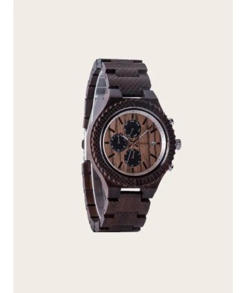 Montre en Bois Homme à Quartz - Pêcher store