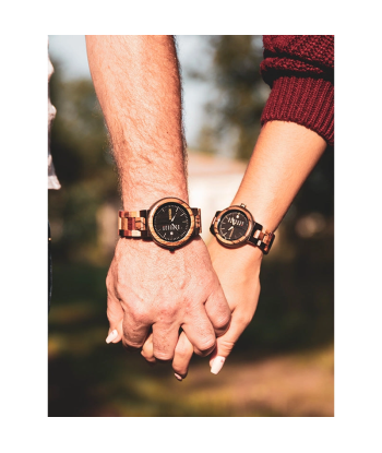 Montre en Bois Homme à Quartz - Quercus rembourrage situé sous