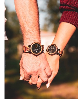 Montre en Bois Femme à Quartz - Quinina pas cher 