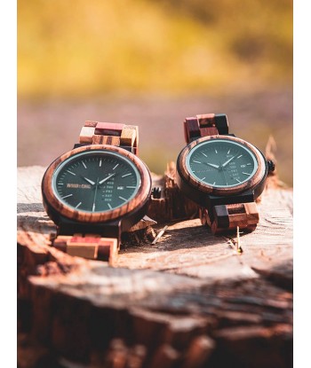 Montre en Bois Femme à Quartz - Quinina pas cher 