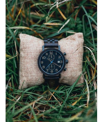 Montre en Bois Homme à Quartz - Orme Faites des économies