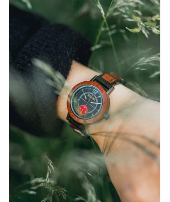 Montre en Bois Femme à Quartz - Noisetier le concept de la Pate a emporter 