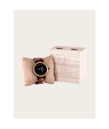 Montre en Bois Homme à Quartz - Quercus rembourrage situé sous