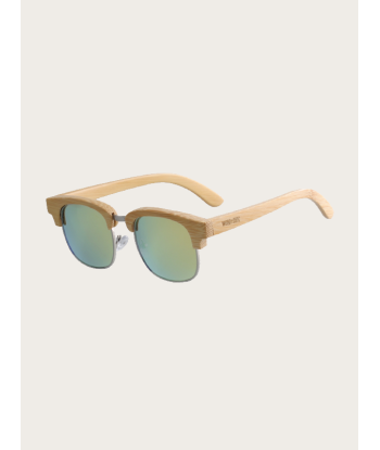 Lunettes de Soleil en Bois UV400 Unisexe - Kiwi soldes